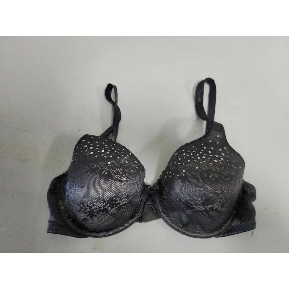 Victoria Secret Bra lace Gray Sz 34D